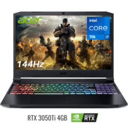 LAPTOP ACER NITRO 5 GAMING INTEL CORE I7 11800H 11VA RAM 8GB  SSD 512GB PCEI  HD