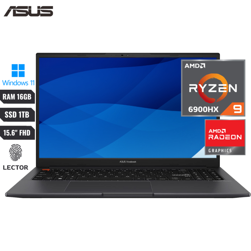 LAPTOP ASUS VIVOBOOK S 15 AMD RYZEN 9 6900HX 6th RAM 16GB DDR5 SSD 1TB PCIE 156 LAPTOP ASUS VIVOBOOK S 15 AMD RYZEN 9 6900HX 6th RAM 16GB DDR5 SSD 1TB PCIE 156