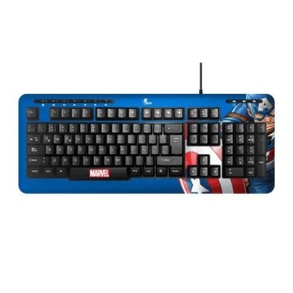 TECLADO XTECH MARVEL CAPITAN AMERICA USB XTKM401CA EDICION ESPECIAL
