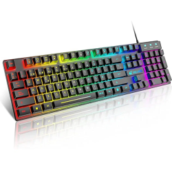 TECLADO GAMEMAX GAMING K207 ILUMINACIN ARCO IRIS