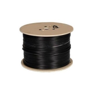 ROLLO DE CABLE  FTP INS CAT5E SC611 CAT5E305M NEGRO PARA EXTERIOR