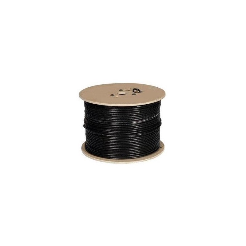 ROLLO DE CABLE  FTP INS CAT5E SC611 CAT5E305M NEGRO PARA EXTERIOR
