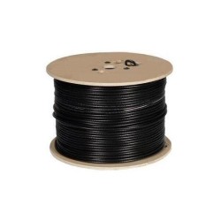 ROLLO DE CABLE  FTP INS CAT5E SC611 CAT5E305M NEGRO PARA EXTERIOR