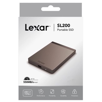 DISCO SOLIDO EXTERNO 512GB LEXAR SL200 TIPO C USB 31  LSL200X512GRNNNU
