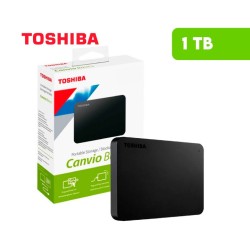 DISCO DURO EXTERNO 1TB SATA 25 TOSHIBA CANVIO BASICS USB 30 BLACK  HDTB510XK3AA