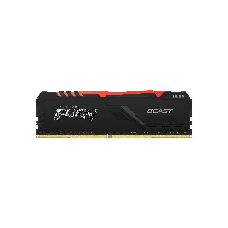 MEMORIA RAM DDR4 DIMM 16GB PC 3200 KINGSTON FURY BEAST RGB   KF432C16BB2A16