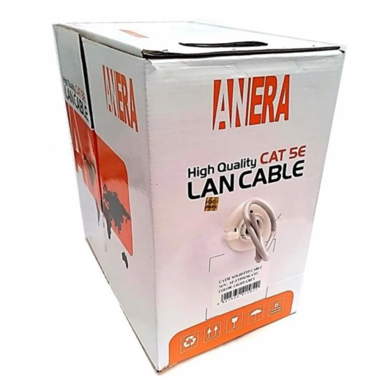 ROLLO DE CABLE  UTP ANERA AECAT5E 305M 050MM 80CCA 20CU 24AWG BEIGE