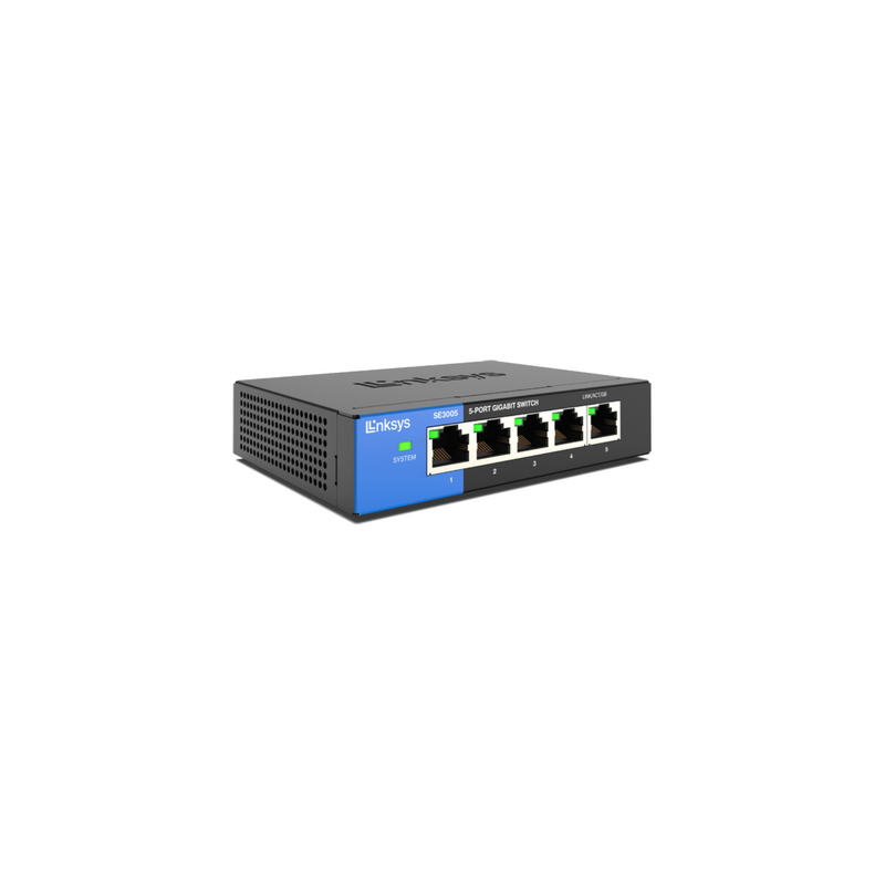 SWITCH LINKSYS 5 PUERTOS 101000 SE3005 GIGABIT METALICO
