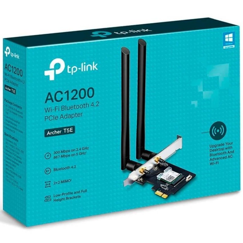 TARJETA DE RED TPLINK PCI EXPRESS ARCHER T5E DUAL BAND Y BLUETOOTH