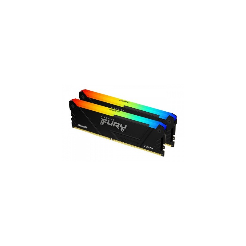 MEMORIA RAM DDR4 DIMM 8GB PC 3200 KINGSTON FURY BEAST RGB KF432C16BB2A8