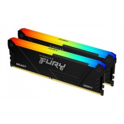 MEMORIA RAM DDR4 DIMM 8GB PC 3200 KINGSTON FURY BEAST RGB KF432C16BB2A8