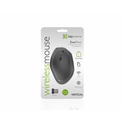 MOUSE KLIPX KMW390 VERTICAL ERGONOMICO INHALAMBRICO PILLAS AAA