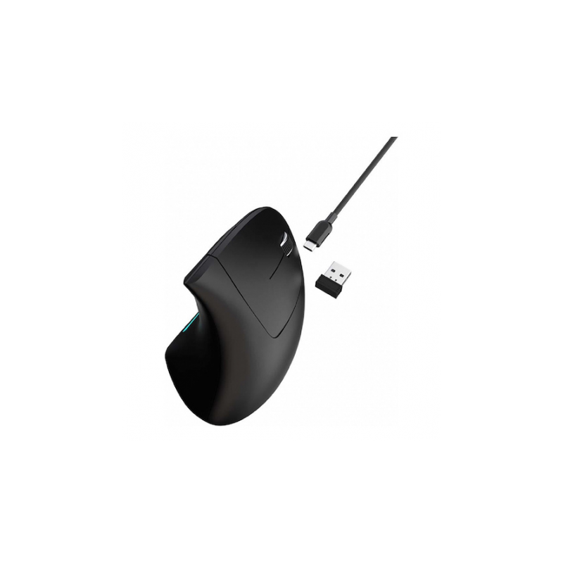 MOUSE ANERA ERGONOMICO AEMRV08 INALAMBRICO RECARGABLE