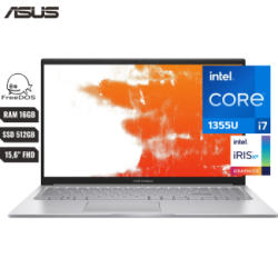 LAPTOP ASUS VIVOBOOK E1504VANJ440 INTEL CORE I7 1355U 13VA RAM 16GB DDR5 SSD 512