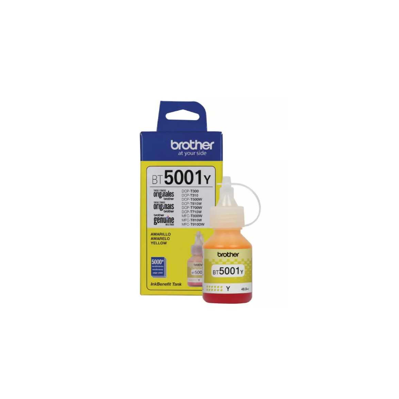TINTA BROTHER BT5001Y YELLOW 418ML T510W T710W T310 T910DW T420W T520W T720DW