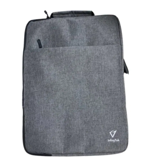 ESTUCHE PARA LAPTOP MALETIN 156 INFINYTEK GRIS CON BOLSILLO  INFINYTEK
