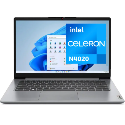 LAPTOP LENOVO IDEAPAD 1 14IGL7 CELERON N4020 RAM 4GB SSD 128GB EMMC 14" FHD WINDOWS 11 HOME CLOUD GRAY - 82V60065US