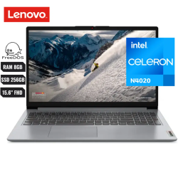 LAPTOP LENOVO IDEAPAD 1-15IGL CELERON N4020 RAM 8GB SSD 256GB 15.6" FHD FREEDOS CLOUD ESPAÑOL GRAY - 82V700GCLM