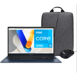 LAPTOP ASUS X1504ZA-NJ1154 INTEL CORE I3 1215U (12VA) RAM 8GB SSD 512GB 15.6 FHD SIN SO ESPAÑOL BLUE INCLUYE MOUSE MOCHILA