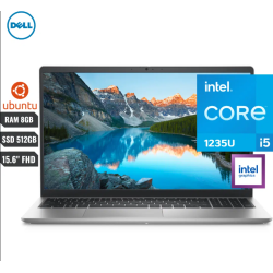 LAPTOP DELL INSPIRON 3520 INTEL CORE I5 1235U (12va) RAM 8GB SSD 512GB M.2 Nvme 15.6"  HDMI BLUETHOOT HDMI, 2 USB 3.2