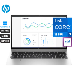LAPTOP HP PROBOOK 450 G10 INTEL CORE i7 1355U (13VA) RAM 32GB DDR4 3200 SSD 1TB 15.6” IPS  WINDOWS 11