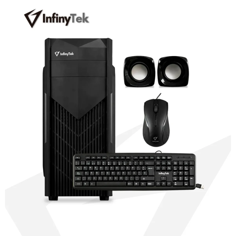 CASE COMBO INFINYTEK 5200 TECLADO MULTIMEDIA SC744 + MOUSE M104 + PARLANTES + FUENTE BLACK 850WTS 2 PUERTOS USB FRONTAL CASE COMBO INFINYTEK 5200 TECLADO MULTIMEDIA SC744 + MOUSE M104 + PARLANTES + FUENTE BLACK 850WTS 2 PUERTOS USB FRONTAL