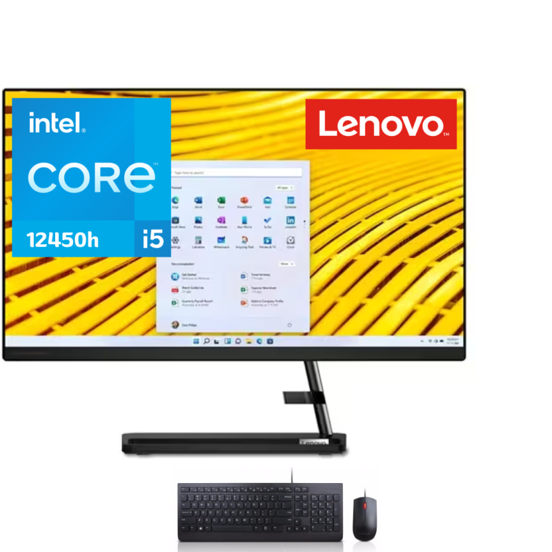 AIO LENOVO IDEACENTRE 3 24IAP7 INTEL CORE I5 12450H 12 VA 8 RAM EXPANDIBLE HASTA