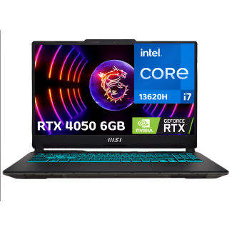 Laptop MSI Cyborg 15 Intel Core I7 13620h RAM 16GB SSD 1TB NVIDIA RTX 4050 6GB 15.6″