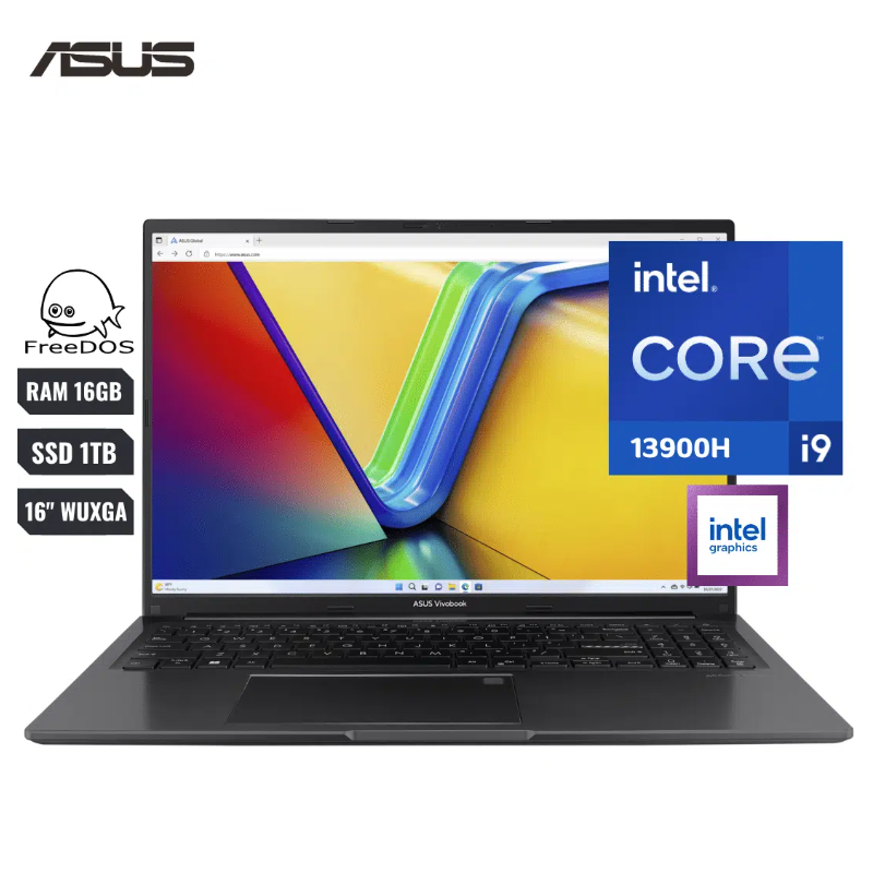 LAPTOP ASUS VIVOBOOK X1605VA-MB648 INTEL CORE I9 13900H (13VA) RAM 16GB SSD 1TB