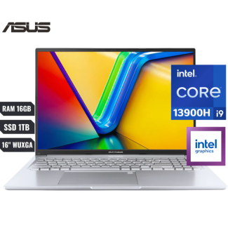 LAPTOP ASUS VIVOBOOK X1605VA-MB649 INTEL CORE I9 13900H RAM 16GB SSD 1TB FREEDOS 16"