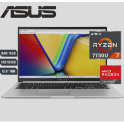 LAPTOP ASUS VIVOBOOK M1502YA-NJ484 AMD RYZEN 7 7730U  RAM 16GB SSD512GB 15.6"