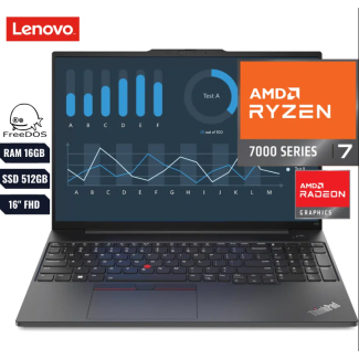 Laptop Lenovo Thinkpad E16 Gen 1 Amd Ryzen 7 7730u Ram 16GB DDR4 512GB SSD 16″