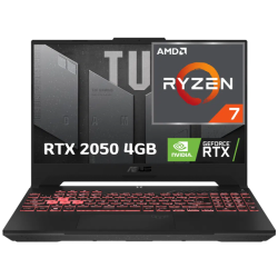 Laptop Asus Tuf A15 Amd Ryzen 7 7435hs (7th) Ram 16gb Ddr5 Ssd 512gb 15.6144hz NVIDIA RTX 2050 4GB