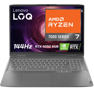 LAPTOP LENOVO LEGION AMD RYZEN 7 7840HS RAM 8GB DDR5 5600MHZ SSD 512GB 15.6” 144HZ NVIDIA RTX 4050 6GB