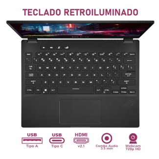 LAPTOP ASUS ROG FLOW X13 RYZEN 9 6900 RAM 16GB SSD 1TB NVIDIA GEFORCE RTX 3050 4GB RAM* 13,4" TOUCH 120HZ WINDOWS 11 2