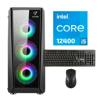 COMPUTADORA GAMER INFINYTEK H-15PRO BLACK INTEL CORE I5 12400 ASUS H610MK RAM 16GB SSD512GB
