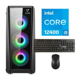COMPUTADORA GAMER INFINYTEK H-15PRO BLACK INTEL CORE I5 12400 ASUS H610MK RAM 16GB SSD512GB