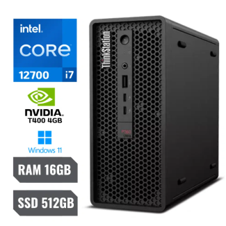 CPU Lenovo Thinkstation P360 Workstation Intel Core I7 12700 RAM 16GB SSD 512GB