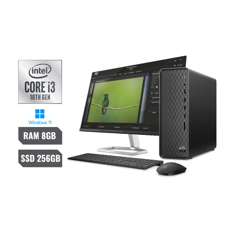 COMPUTADOR HP SLIM INTEL CORE I3 10105 RAM 8GB (EXPANDIBLE) SSD 256GB WINDOWS 11