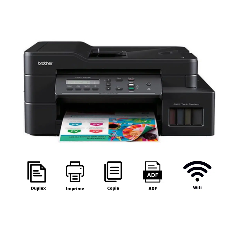 Impresora Brother Dcp-t720dw Multifuncion Wifi / Duplex / Adf (2 AÑos De Garantia)