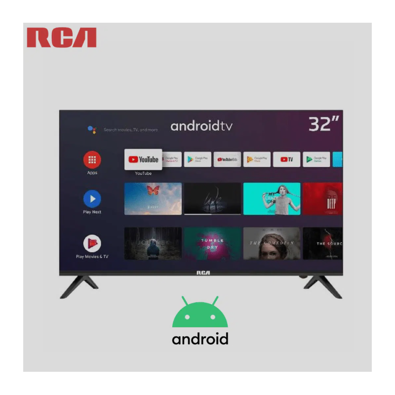 TELEVISOR TV RCA 32" LED SMART WIFI 60Hz ANDROID 2 HDMI 2 USB CONTROL DE VOZ