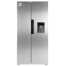 REFRIGERADORA RCA 570 LTRS CON DISPENSADOR DE AGUA CONTROL DE TEMPERATURA ELECTRONICO SILVER