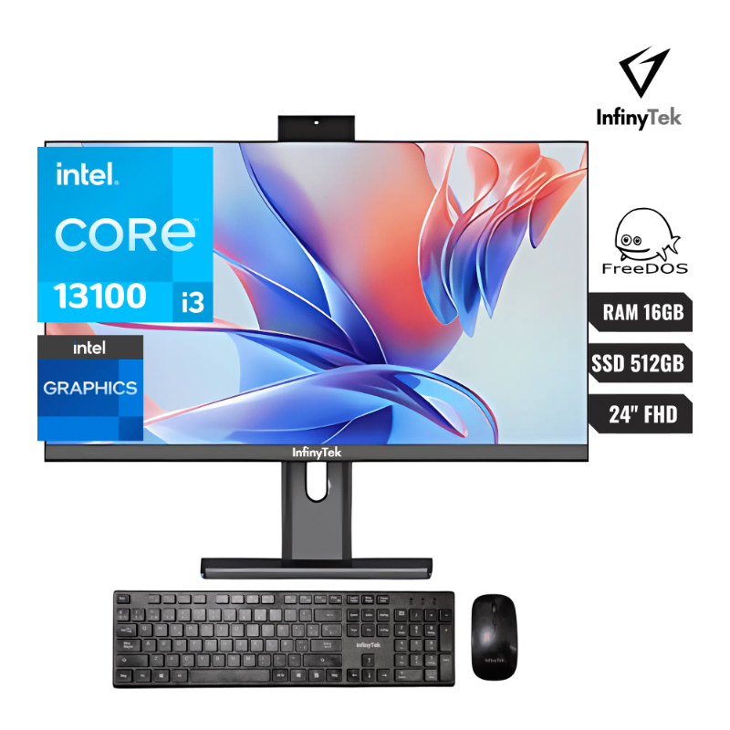 Computadora Todo En Uno Infinytek Genesis 5 Intel Core I3-13100 (13va) – (Sin Memoria RAM ni Disco)