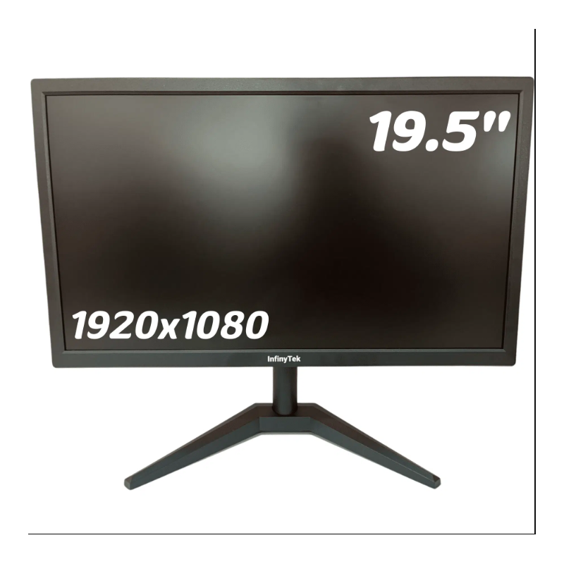 MONITOR INFINYTEK 19.5" LED (1920x1080) 75HZ PUERTOS (VGA + HDMI) INCLUYE CABLE HDMI