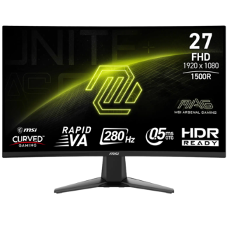 MONITOR MSI 27" MAG 27CQ6F GAMER CURVO 180HZ/ 2K (2560 X 1440)