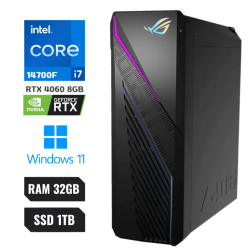 PC ASUS ROG G16 INTEL® CORE™ I7-14700F (14VA) RAM 32GB SSD 1TB *NVIDIA® GEFORCE RTX™4060 8GB* WINDOWS 11 TECLADO + MOUSE