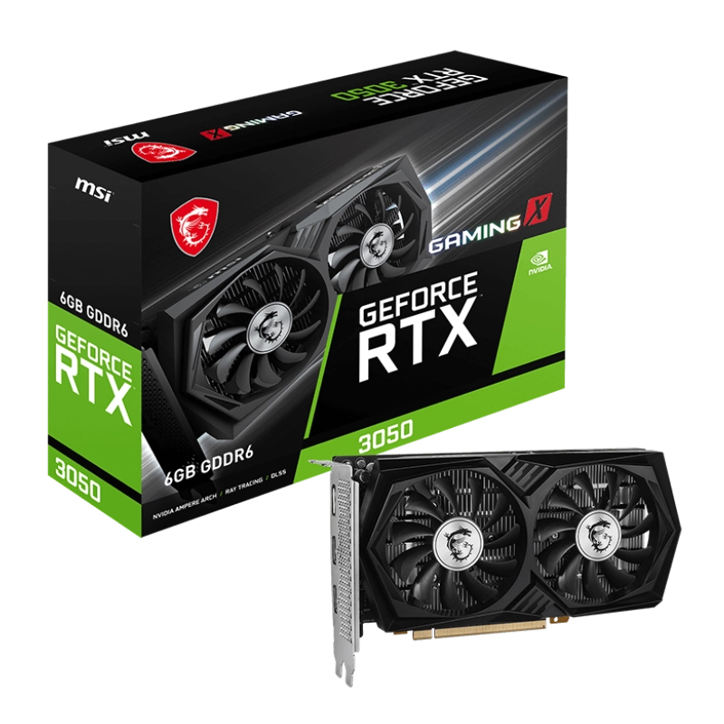 TARJETA DE VIDEO MSI RTX 3050 GAMING X- PCI EXPRESS 4.0 X16 (X8 MODE) NVIDIA GEFORCE RTX 3050 - GDDR6 SDRAM