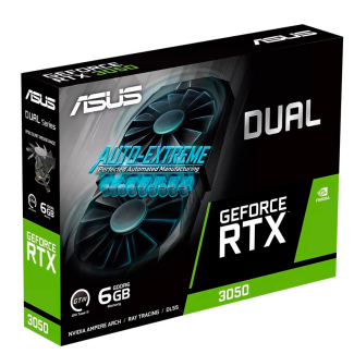 TARJETA DE VIDEO 6GB ASUS DUAL GEFORCE OC-6GD RTX 3050 GDDR6 PCI