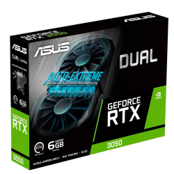 TARJETA DE VIDEO 6GB ASUS DUAL GEFORCE OC-6GD RTX 3050 GDDR6 PCI