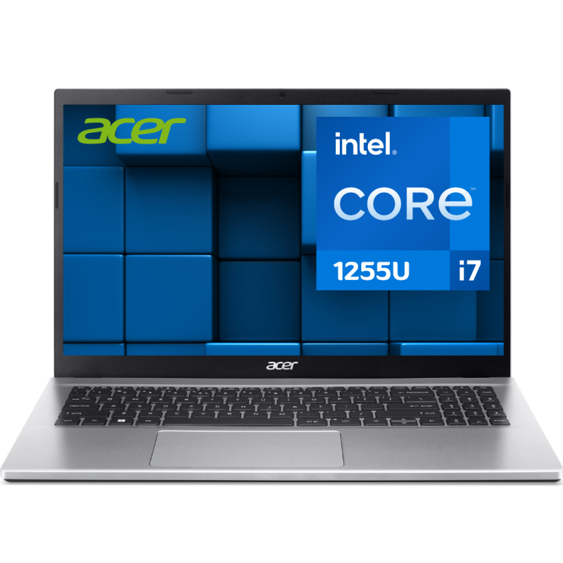 LAPTOP ACER ASPIRE A3155978QK INTEL CORE I7 1255U 12VA SSD512GB RAM16GB FREEDOS